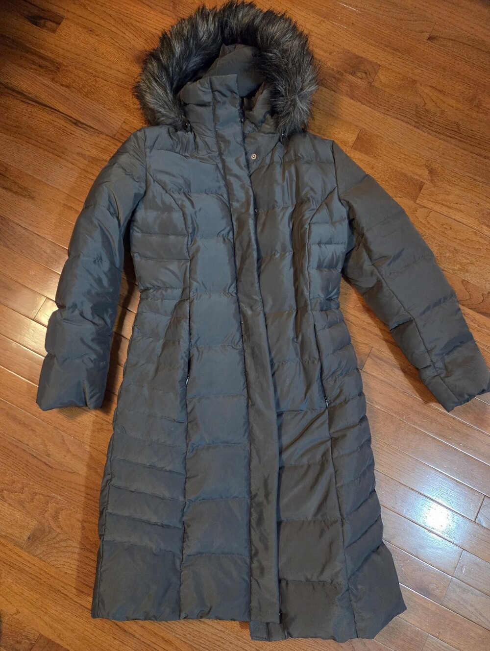 Calvin Klein Hooded Down Filled Maxi Puffer Coat, Medium